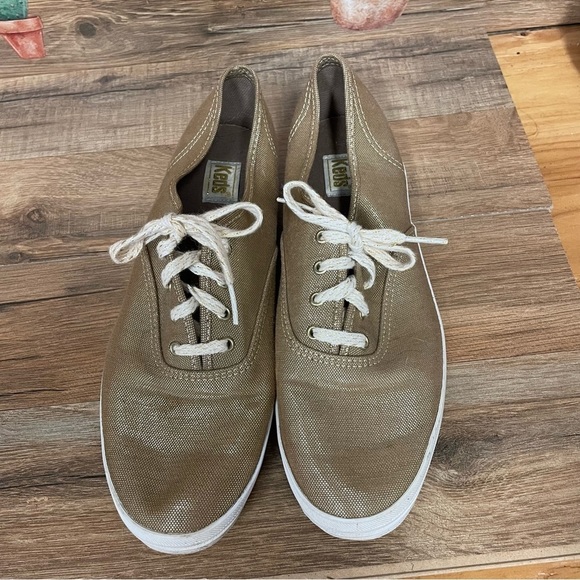 Keds metallic gold sneakers Taylor Era style - Picture 2 of 7